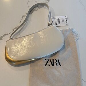 NWT Zara 50th Anniversary Cream Shoulder Bag